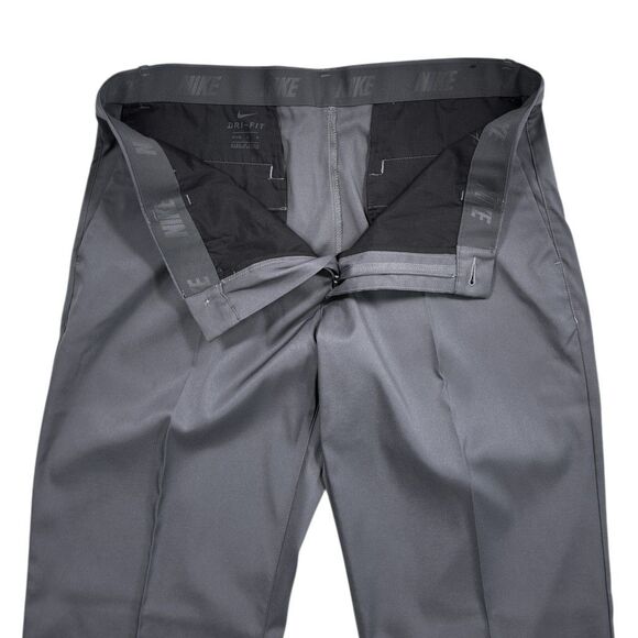 Nike Mens Golf Pants 34x32 Gray Dri-Fit Lightweight Stretch Performance Trousers - Picture 4 of 6